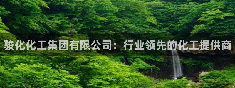 球盟会登陆：骏化化工集团有限公司：行业领先的化工提供商