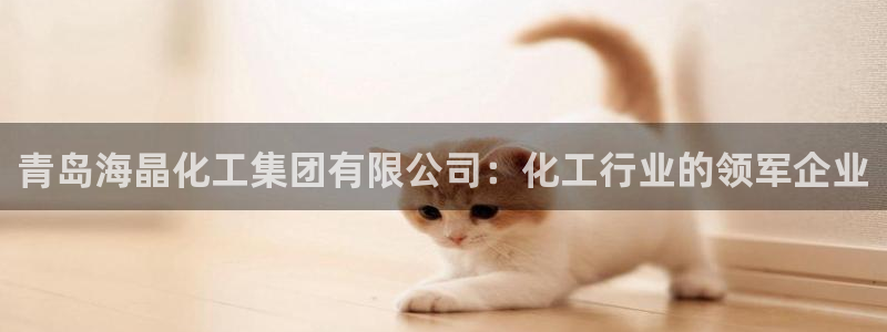 球盟会下款快吗：青岛海晶化工集团有限公司：化工行业的领军企业
