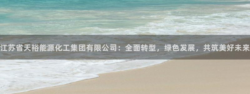 球盟会官方网入口：江苏省天裕能源化工集团有限公司：全面转型，