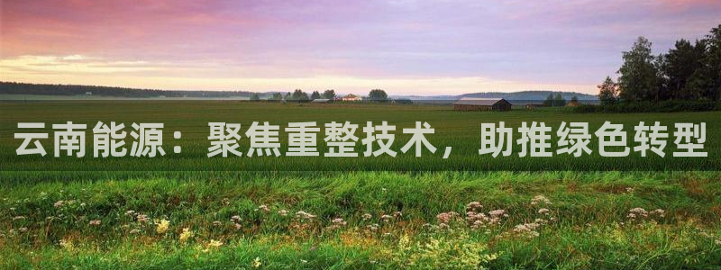 球盟会app手机登录：云南能源：聚焦重整技术，助推绿色转型