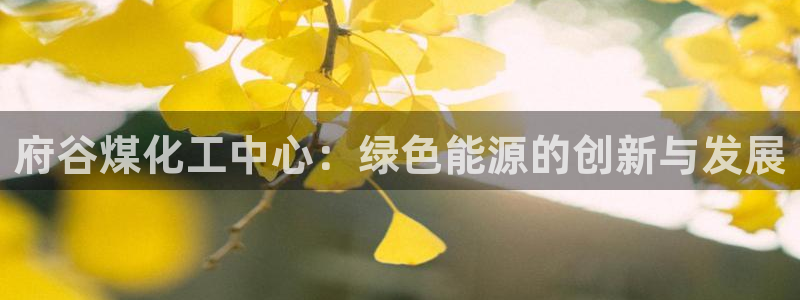 球盟会体验金：府谷煤化工中心：绿色能源的创新与发展