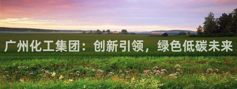 球盟会APP最新地址：广州化工集团：创新引领，绿色低碳未来