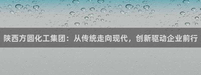 球盟会app最新地址下载安装：陕西方圆化工集团：从传统走向现
